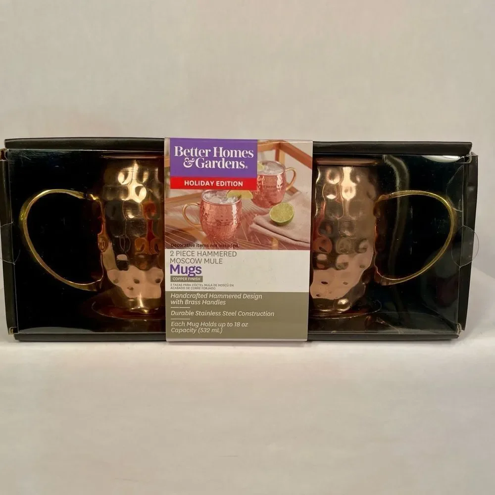 Better Homes & Gardens Hammered Moscow Mule Mugs